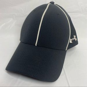 Under Armour UA Pro-Fit Black Referee Hat Cap Fitted M/L
